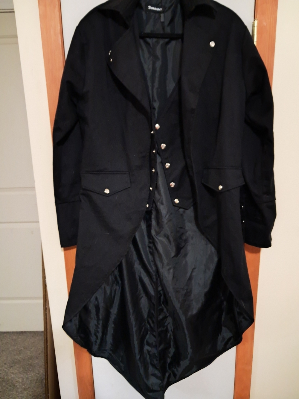 Black Men's Tailcoat Jacket
